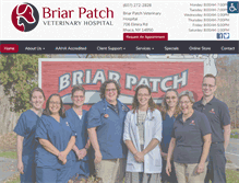 Tablet Screenshot of briarpatchvet.com